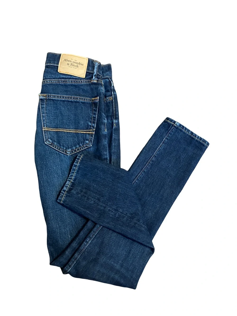 Abercrombie & Fitch Men's Indigo Slim Straight Jeans